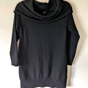 Black Cowl Neck Sweater